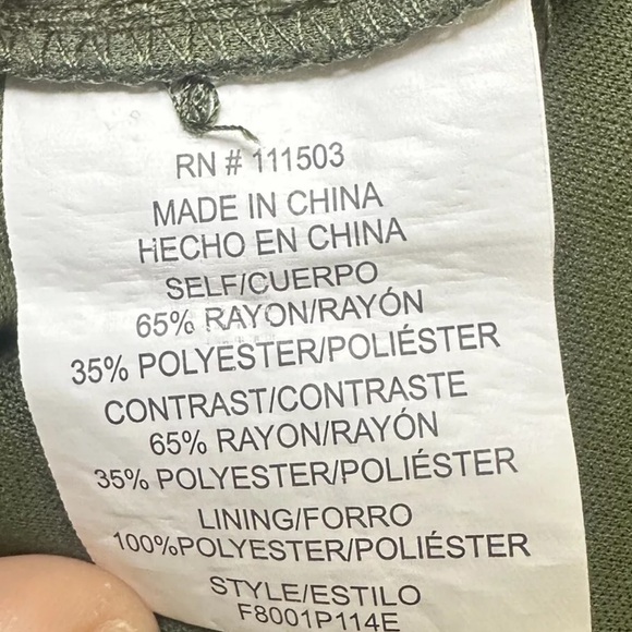 Anthropology Fig And Flower Maxi Dress Womens Size Medium Green Embroidered - Picture 8 of 9